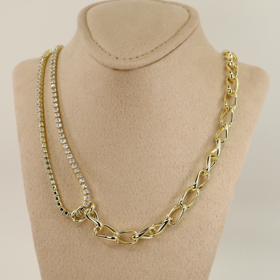Lant placat cu aur 14K Model LL504 – 45 cm